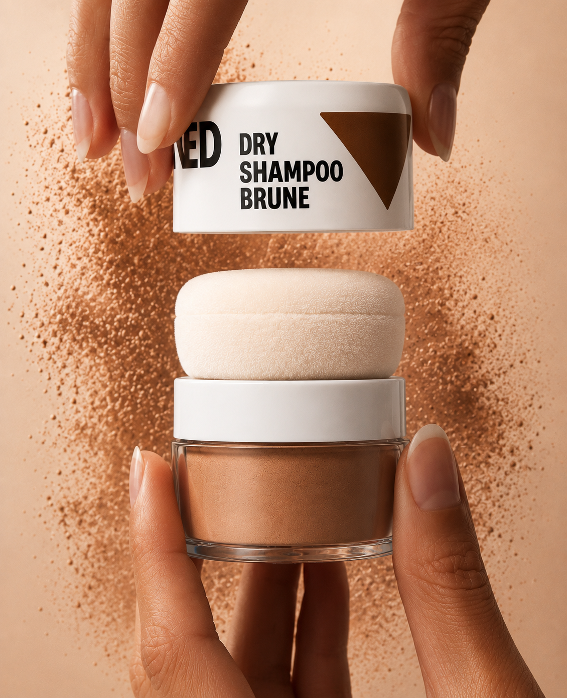 Dry shampoo brune - poudre volumisante teintée