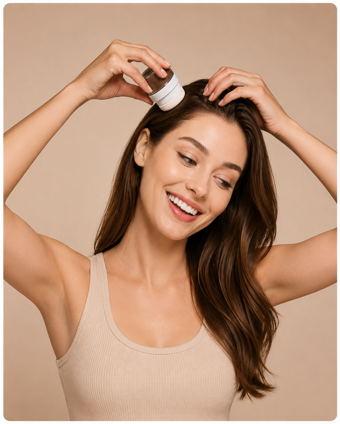 Dry shampoo brune - poudre volumisante teintée