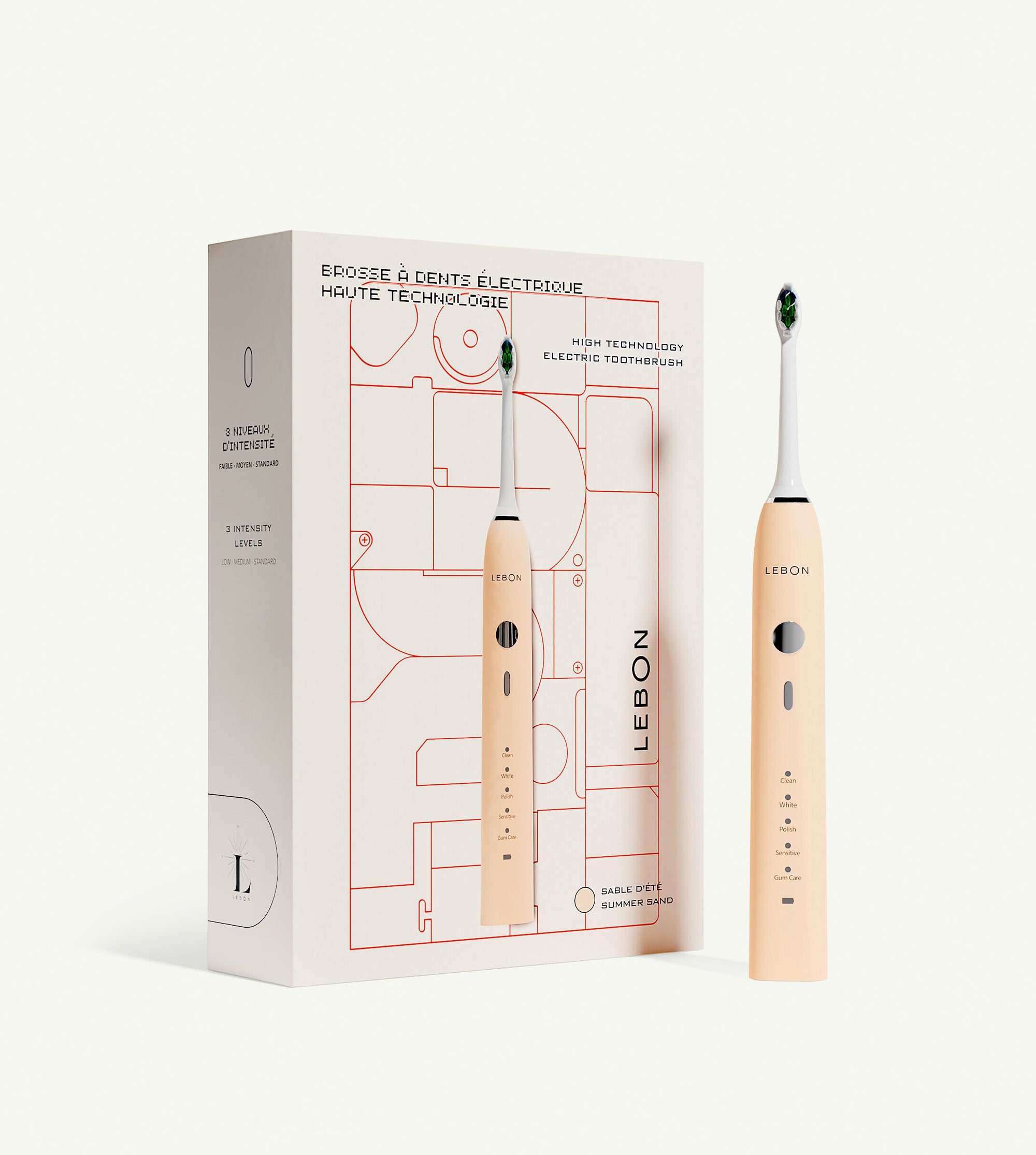 Brosse à dents électrique : sable d'été