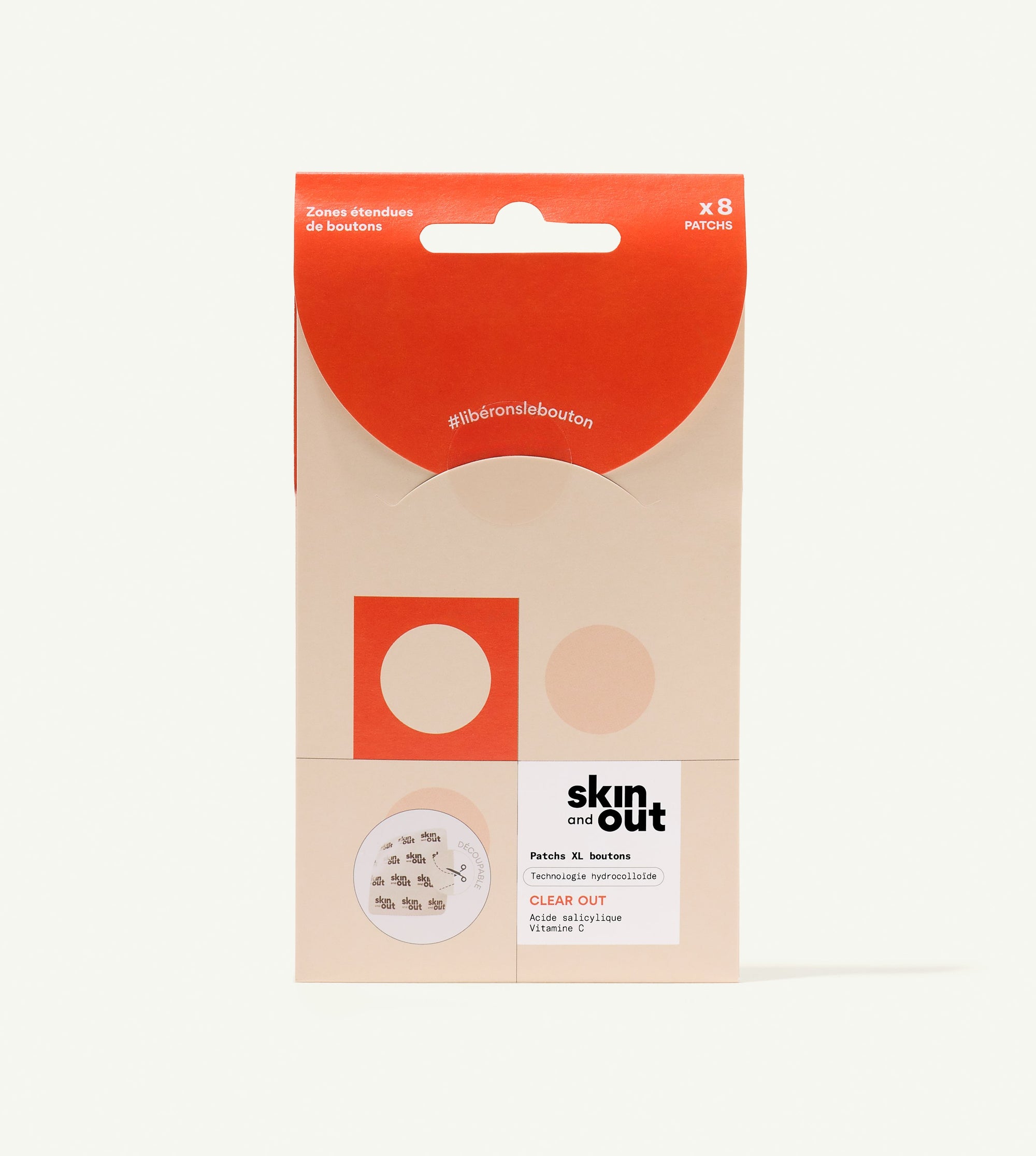 CLEAR OUT Patchs XL boutons