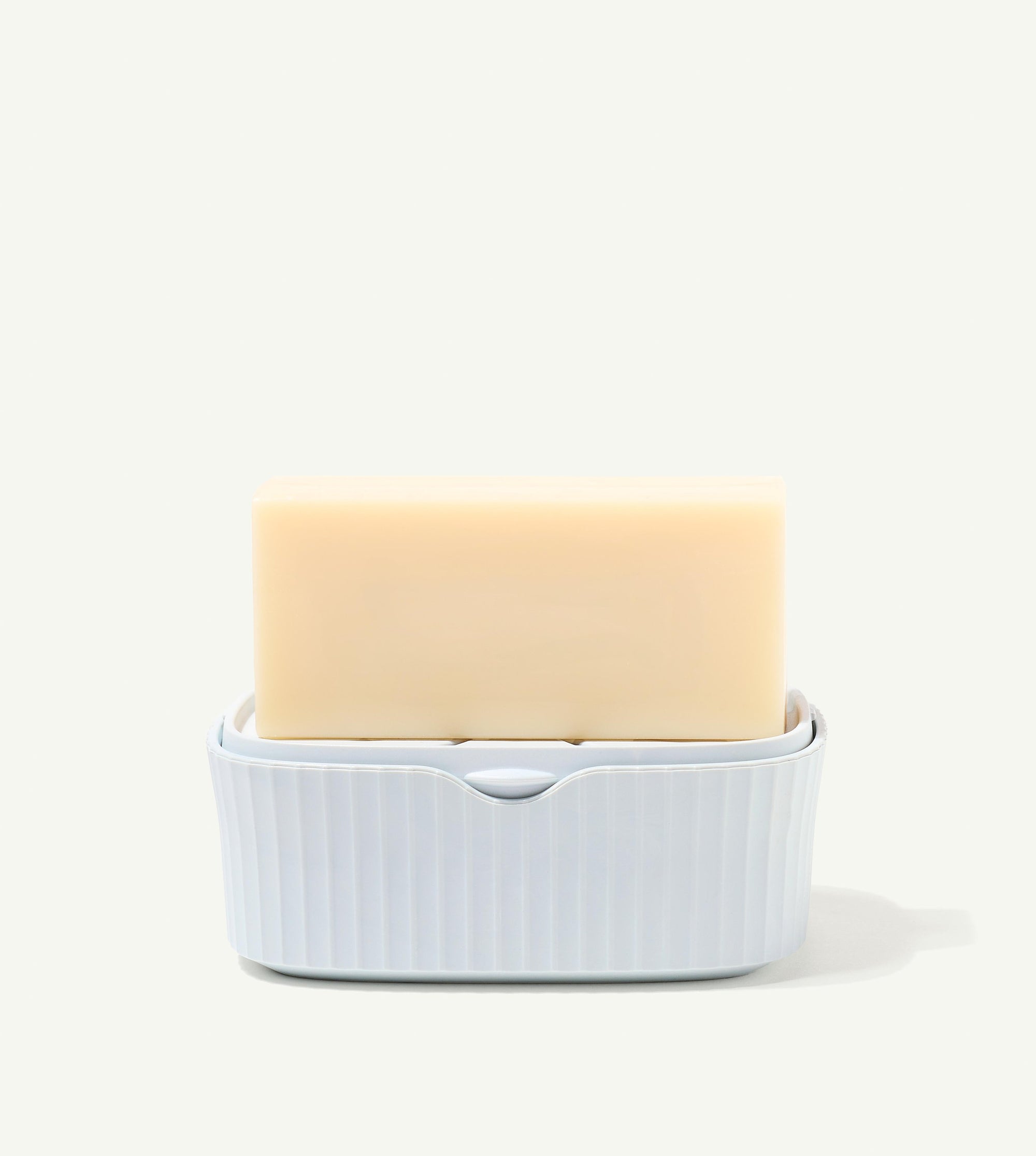 Boite à savon minimaliste gris bleuté
