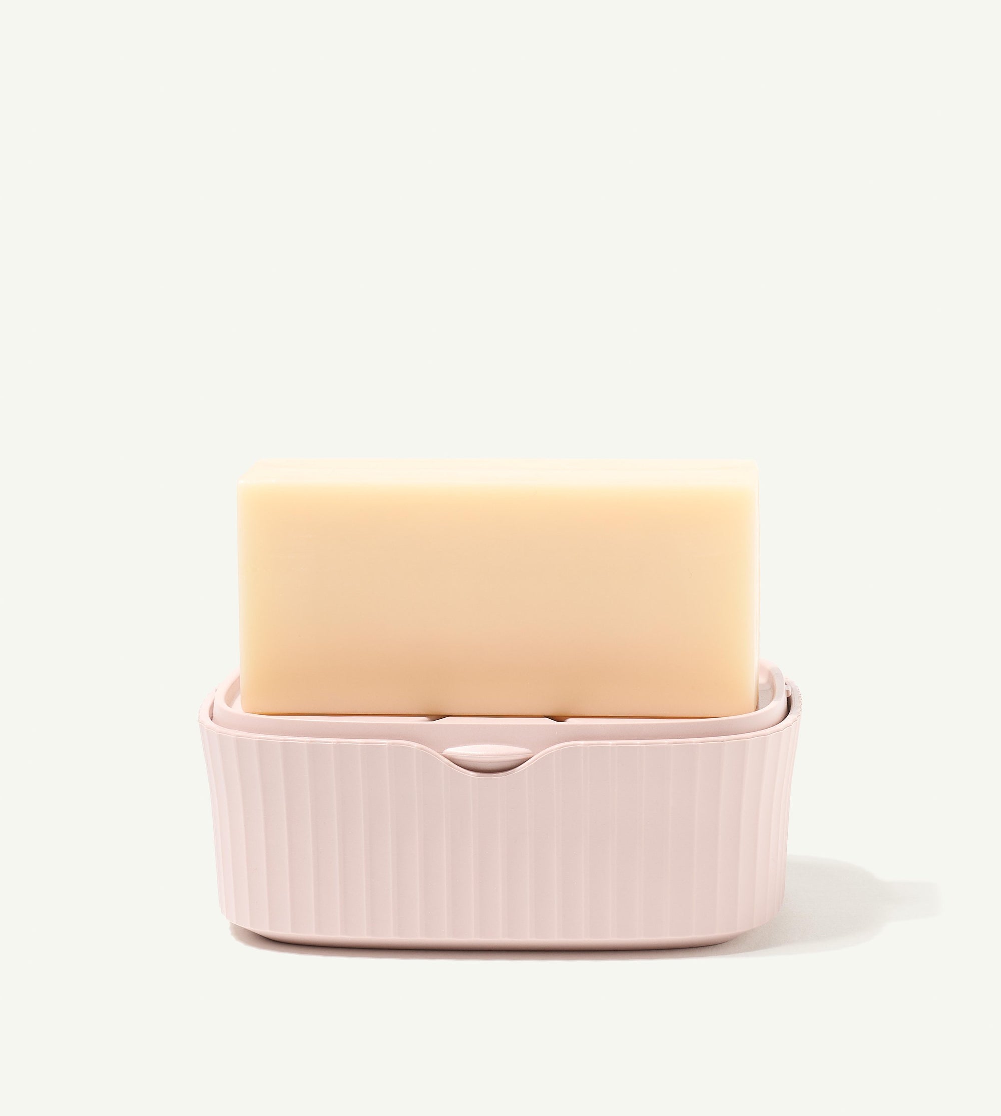Boite à savon minimaliste rose poudrée