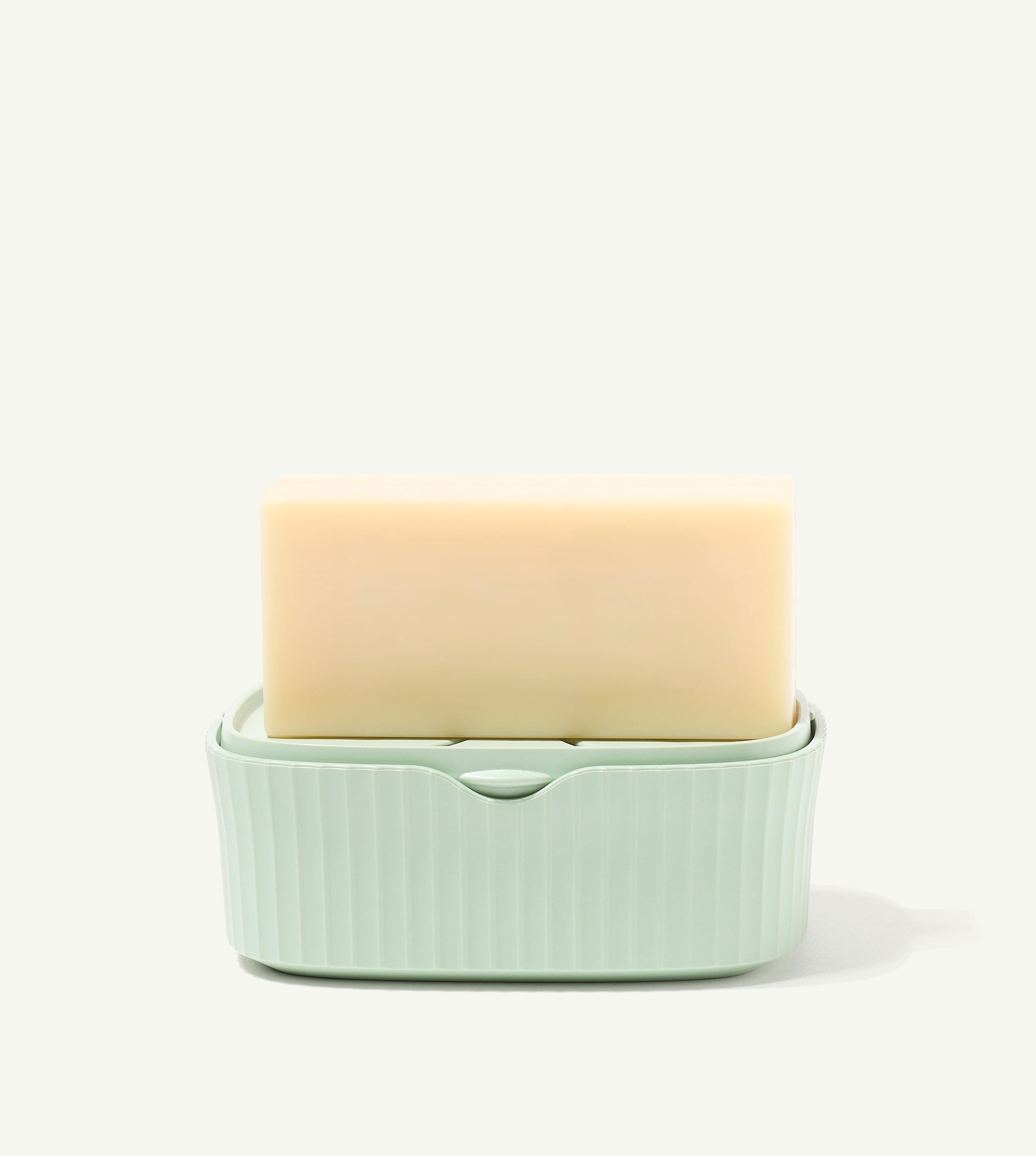 Boite à savon minimaliste vert tilleul